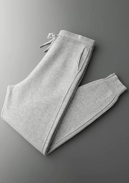 PURE MERINO WOOL LEISURE JOGGERS - LORMIER - 