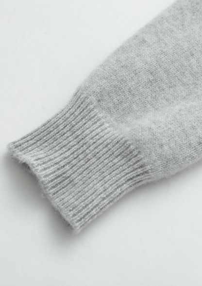 PURE MERINO WOOL LIGHT GRAY SET - LORMIER - 