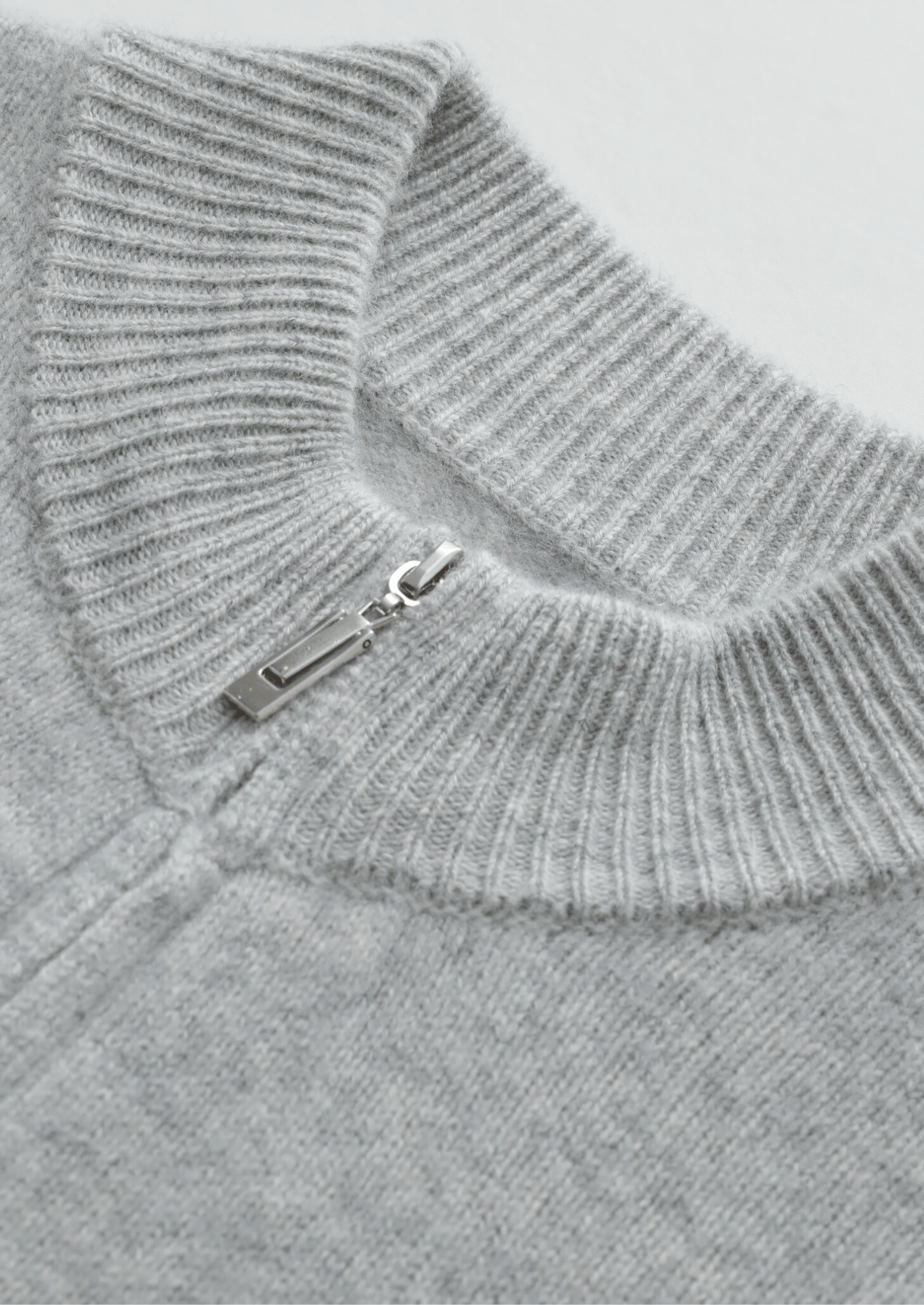 PURE MERINO WOOL LIGHT GRAY SET - LORMIER - 