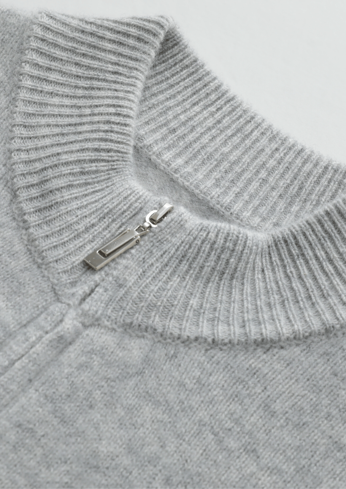PURE MERINO WOOL LIGHT GRAY SET - LORMIER - 