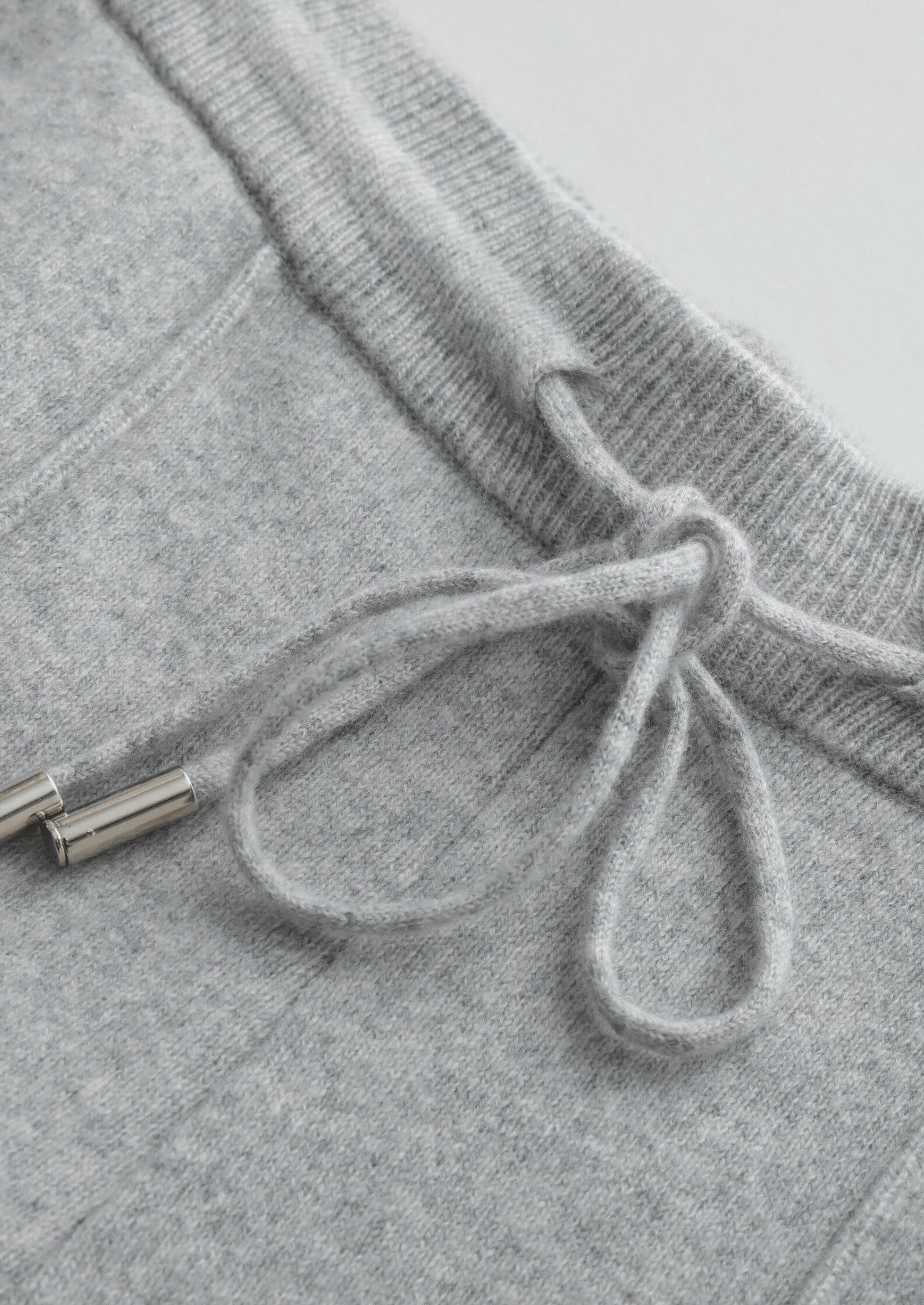 PURE MERINO WOOL LIGHT GRAY SET - LORMIER - 