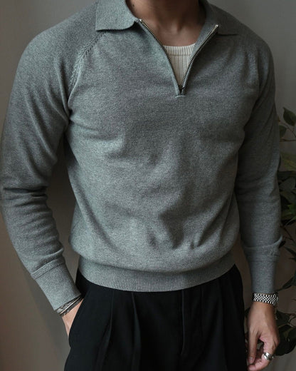 QUARTER ZIP POLO - LORMIER - 