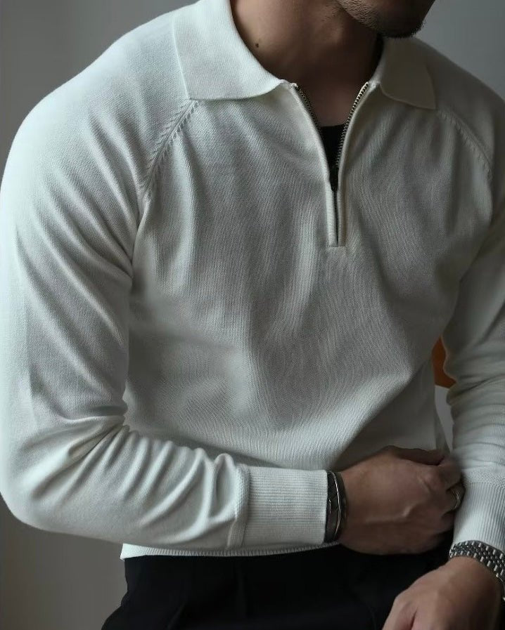 QUARTER ZIP POLO - LORMIER - 