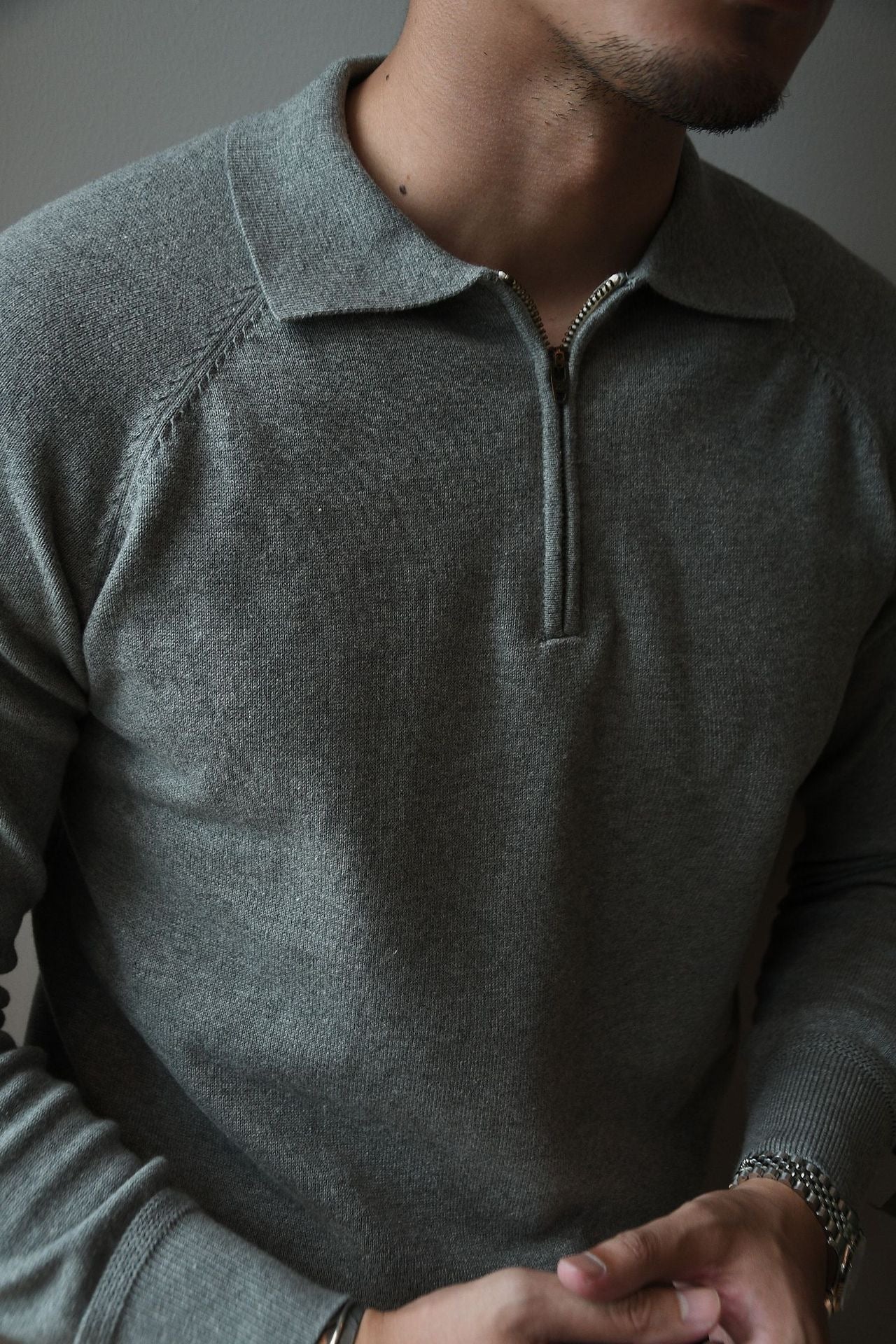 QUARTER ZIP POLO - LORMIER - 