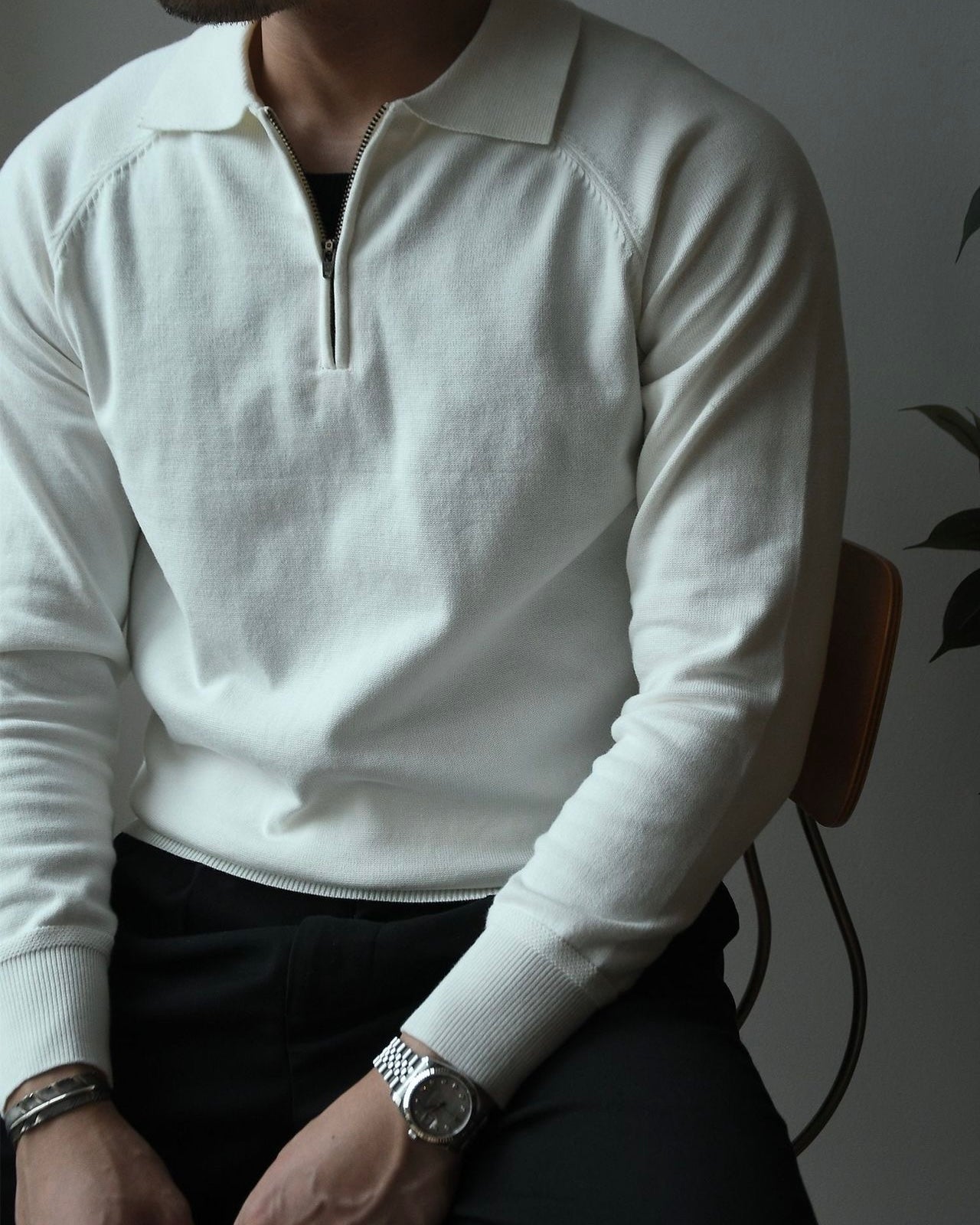 QUARTER ZIP POLO - LORMIER - 