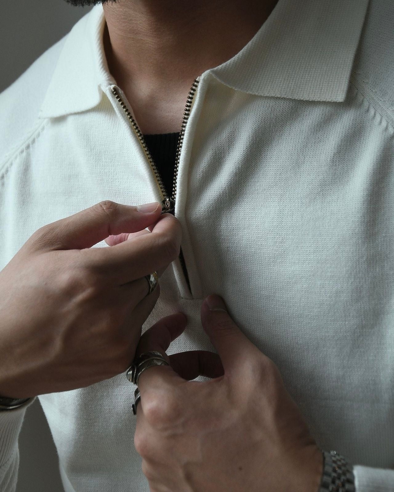 QUARTER ZIP POLO - LORMIER - 