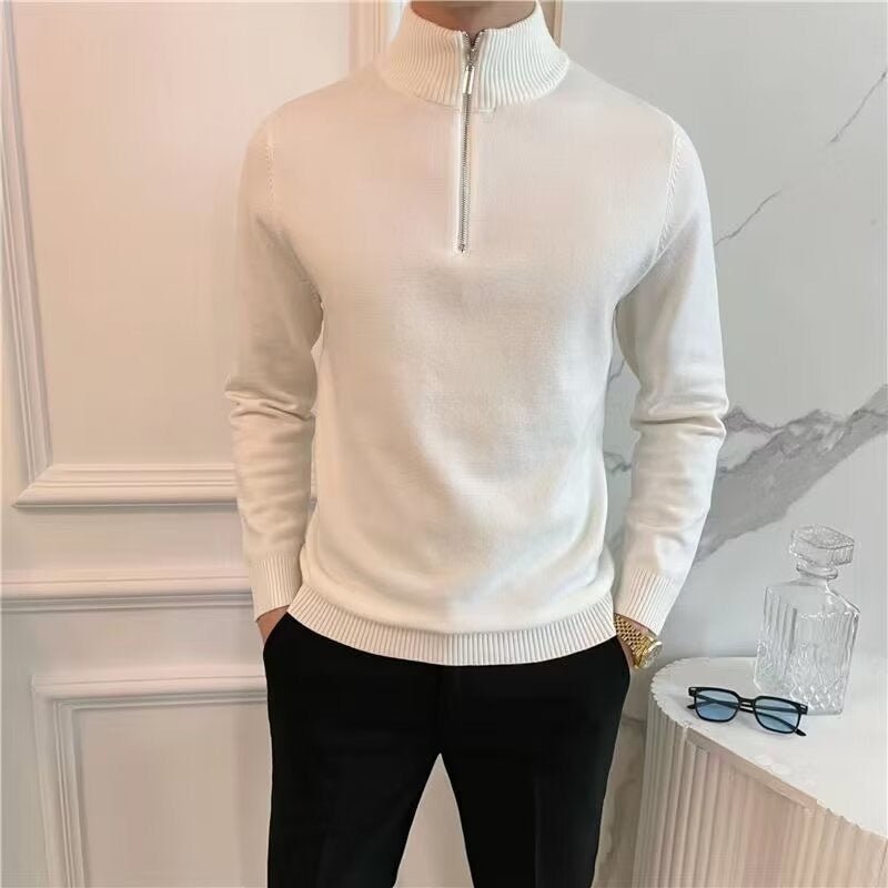 QUARTER ZIP SWEATER - LORMIER - 