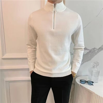 QUARTER ZIP SWEATER - LORMIER - 