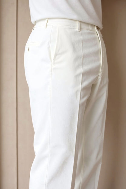 REGULAR FIT CHINO ANKLE PANTS - LORMIER - 