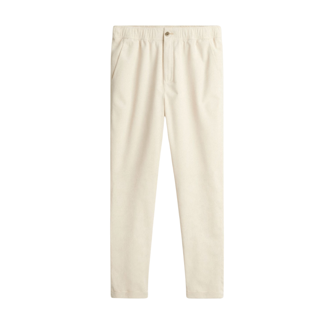 REGULAR FIT LINEN LOOSE PANTS - LORMIER - 