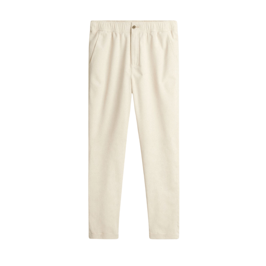 REGULAR FIT LINEN LOOSE PANTS - LORMIER - 