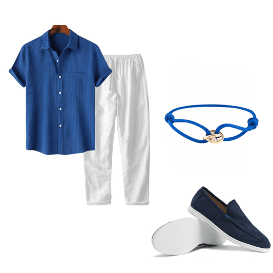 RIVIERA BLUE 4 - PIECE SET - LORMIER - 