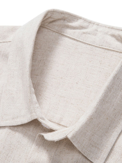 Close-up of beige fabric with a textured pattern