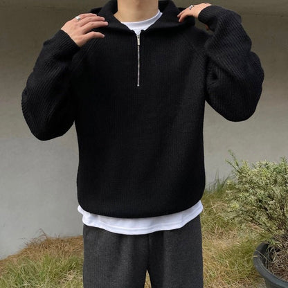 SEMI ZIP HOODIE - LORMIER - 