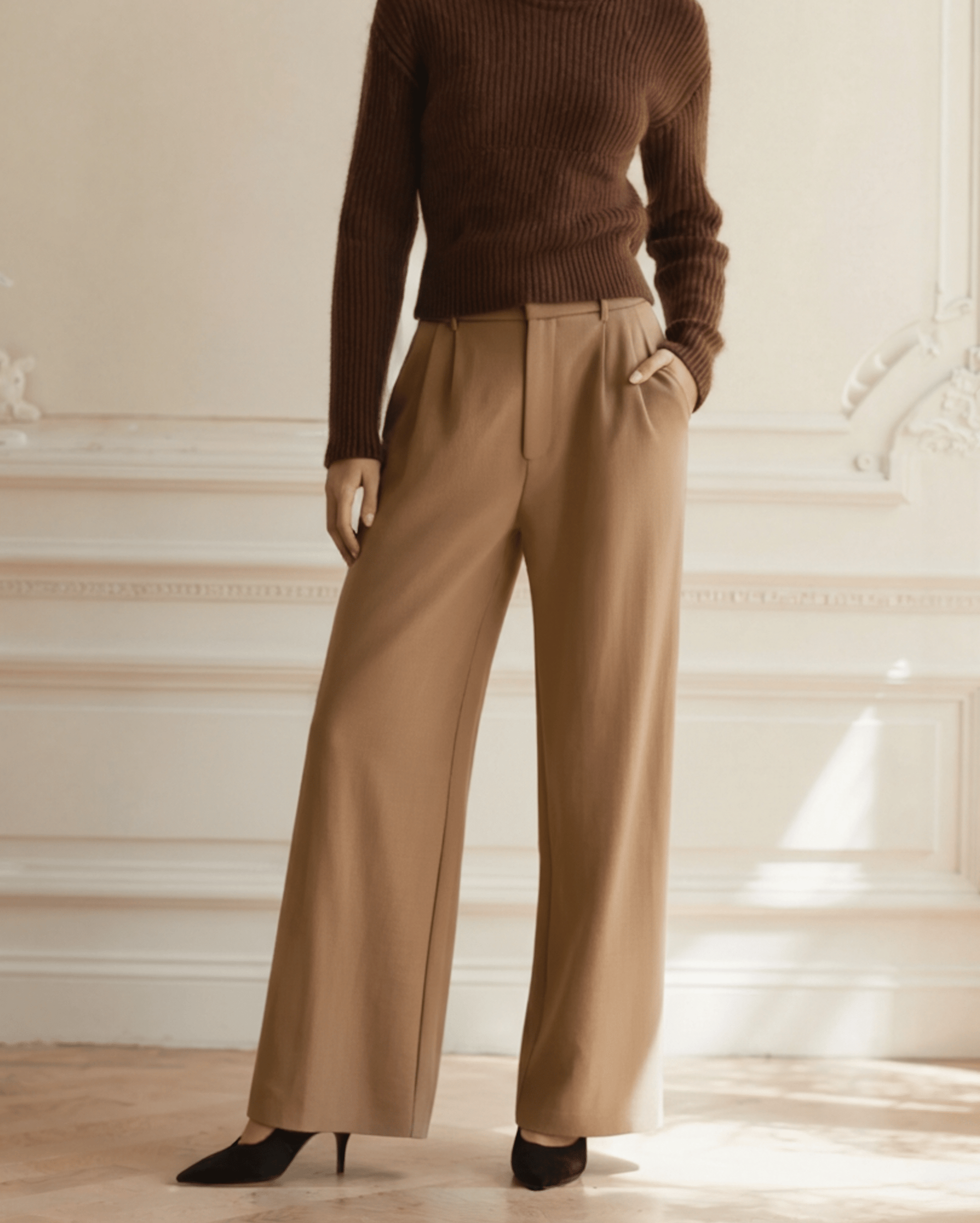 SERENA WIDE - LEG TROUSERS - LORMIER - 