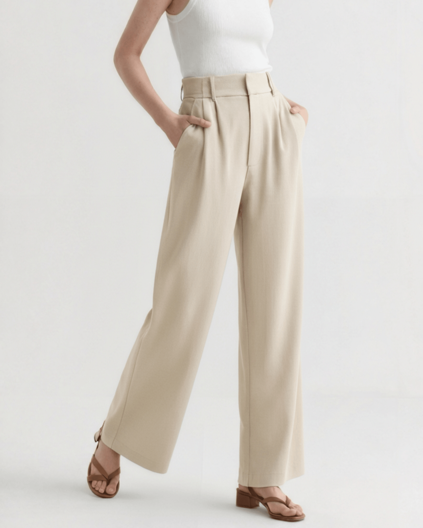 SERENA WIDE - LEG TROUSERS - LORMIER - 