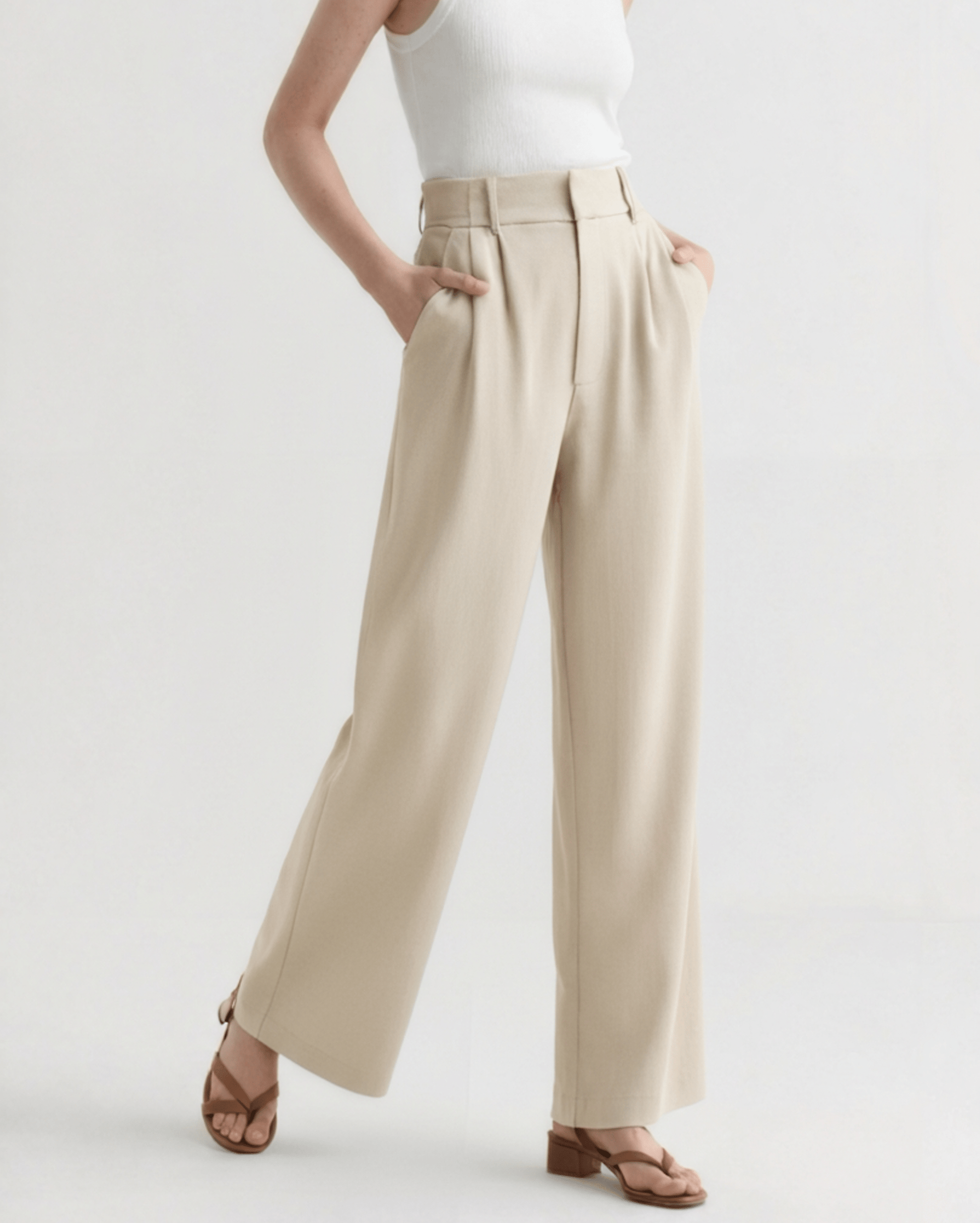 SERENA WIDE - LEG TROUSERS - LORMIER - 