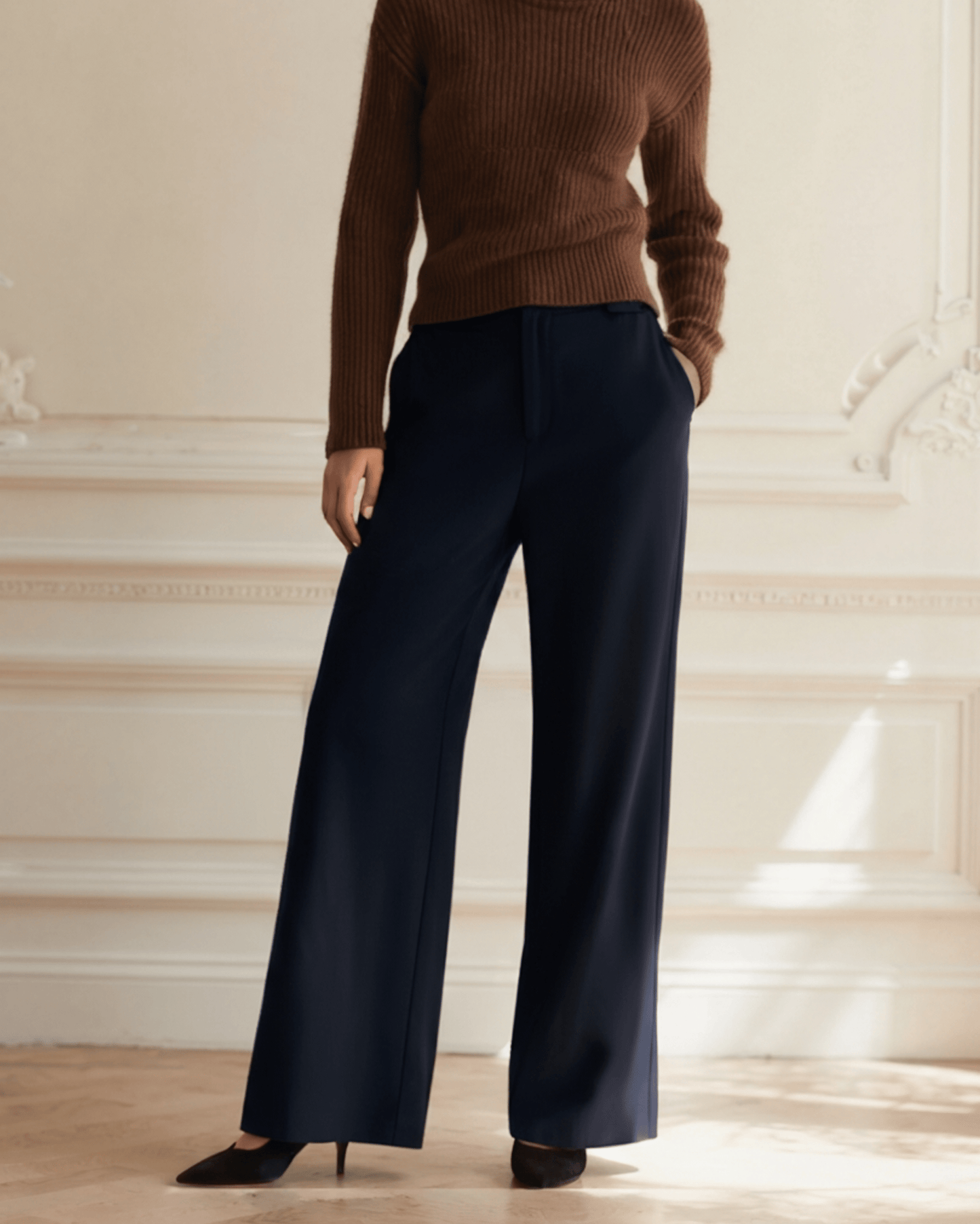 SERENA WIDE - LEG TROUSERS - LORMIER - 