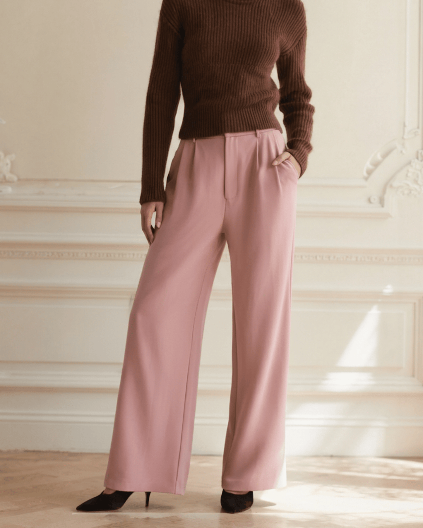 SERENA WIDE - LEG TROUSERS - LORMIER - 