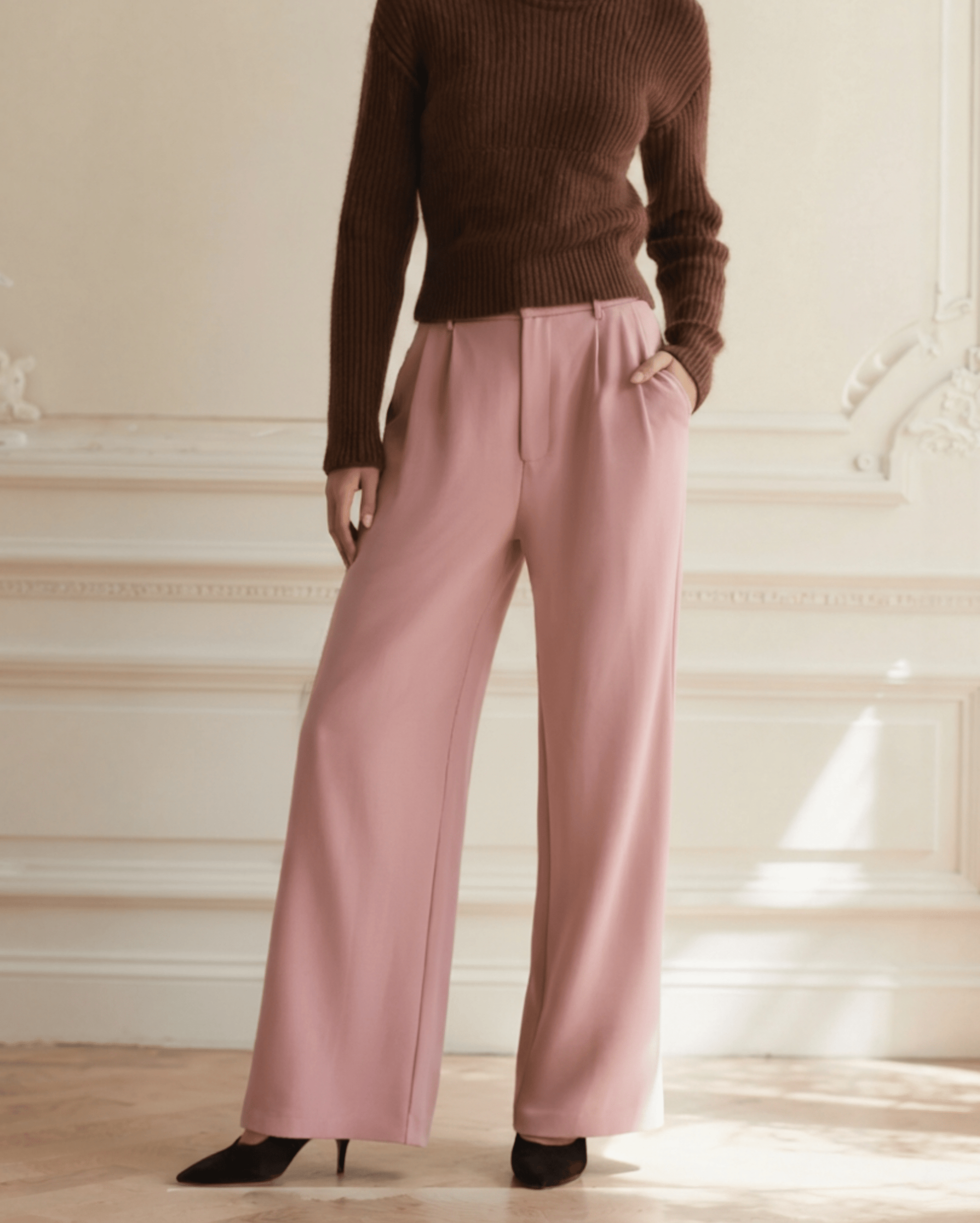 SERENA WIDE - LEG TROUSERS - LORMIER - 