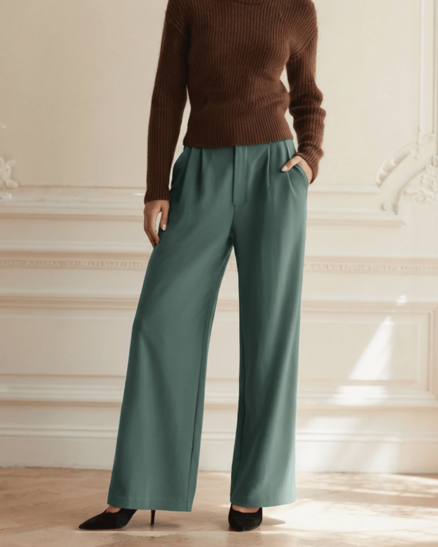 SERENA WIDE - LEG TROUSERS - LORMIER - 