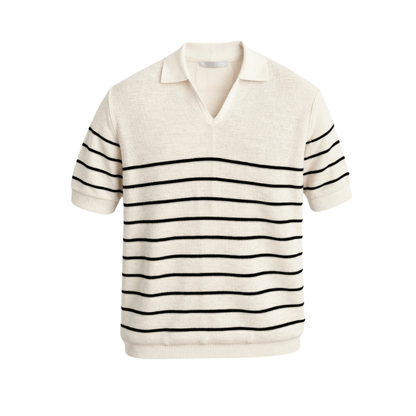 SHORT SLEEVE KNITTED HIGH STRETCH POLO - LORMIER - 
