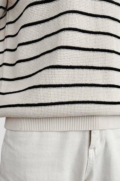 SHORT SLEEVE KNITTED HIGH STRETCH POLO - LORMIER - 
