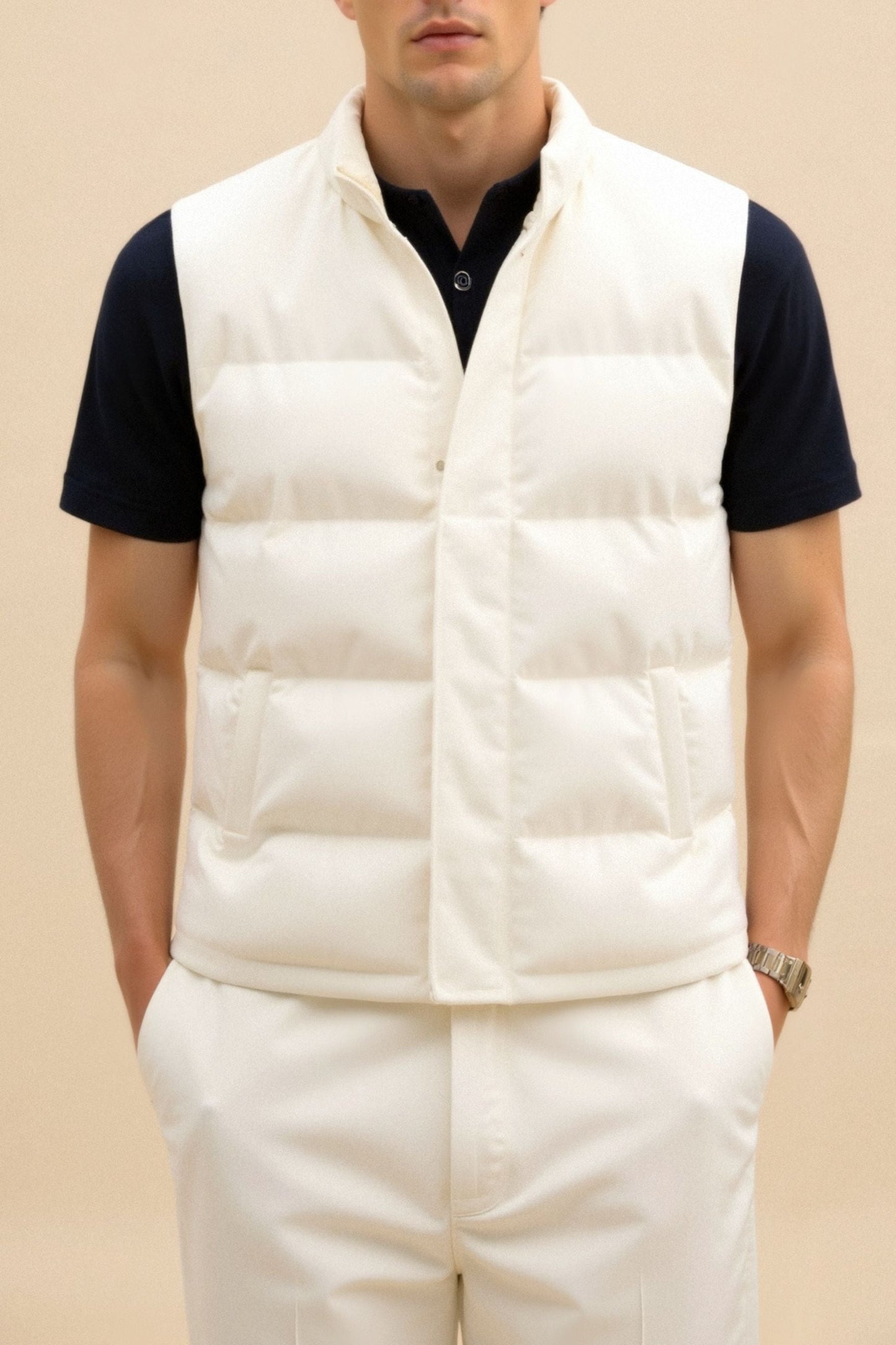 SLEEVELESS GILET VEST - LORMIER - 