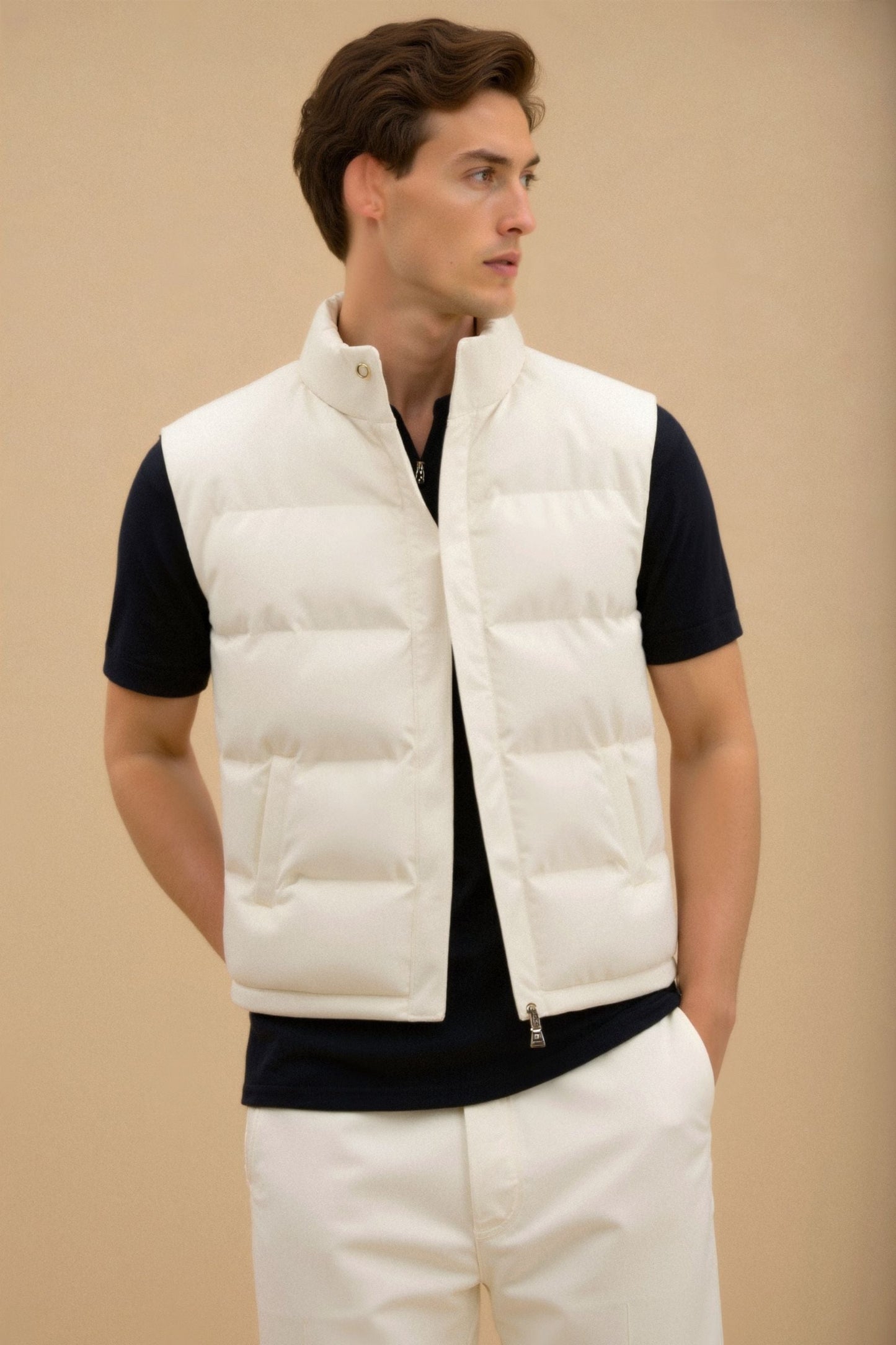 SLEEVELESS GILET VEST - LORMIER - 