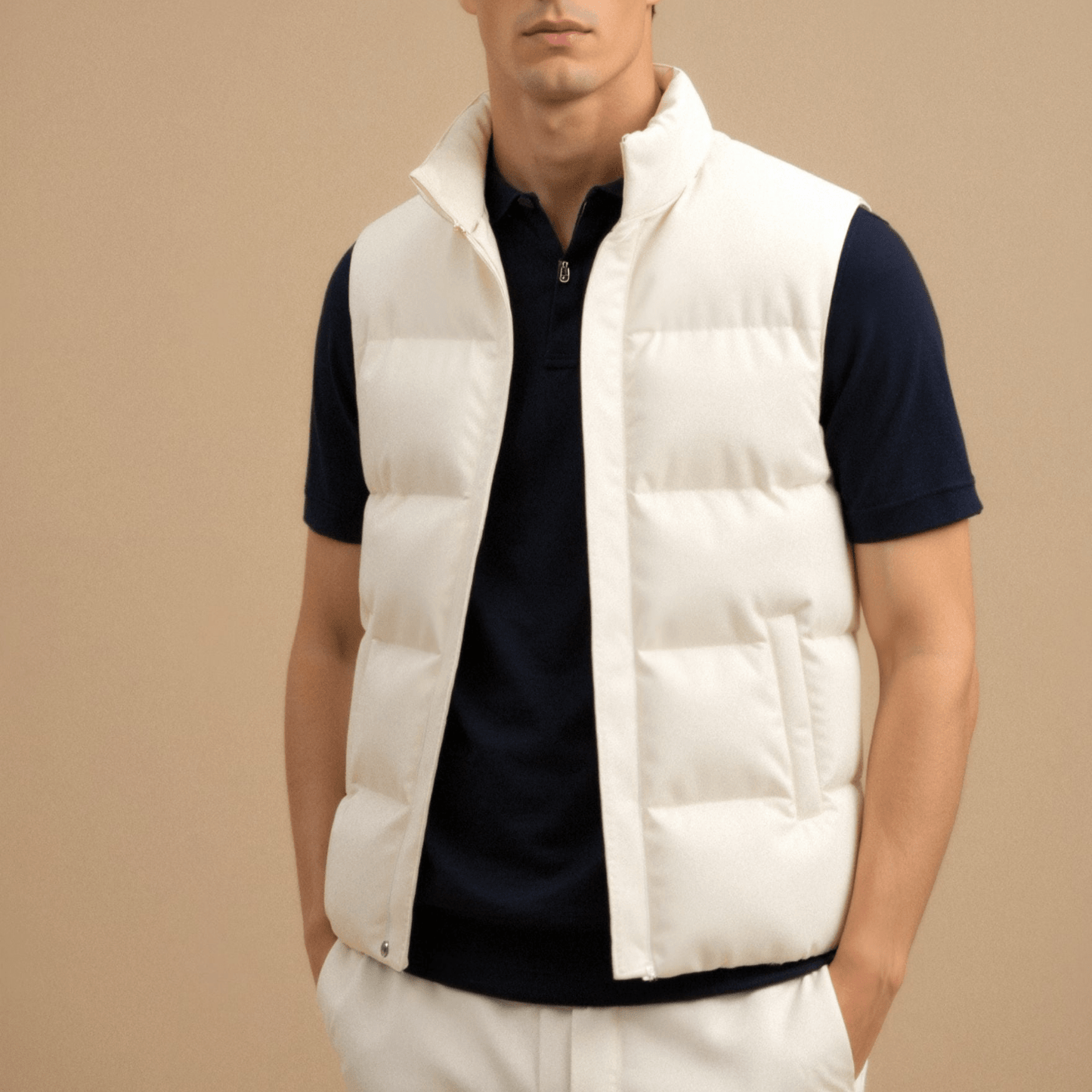 SLEEVELESS GILET VEST - LORMIER - 