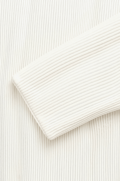 SOLID KNITTED CREW NECK CARDIGAN - LORMIER - 