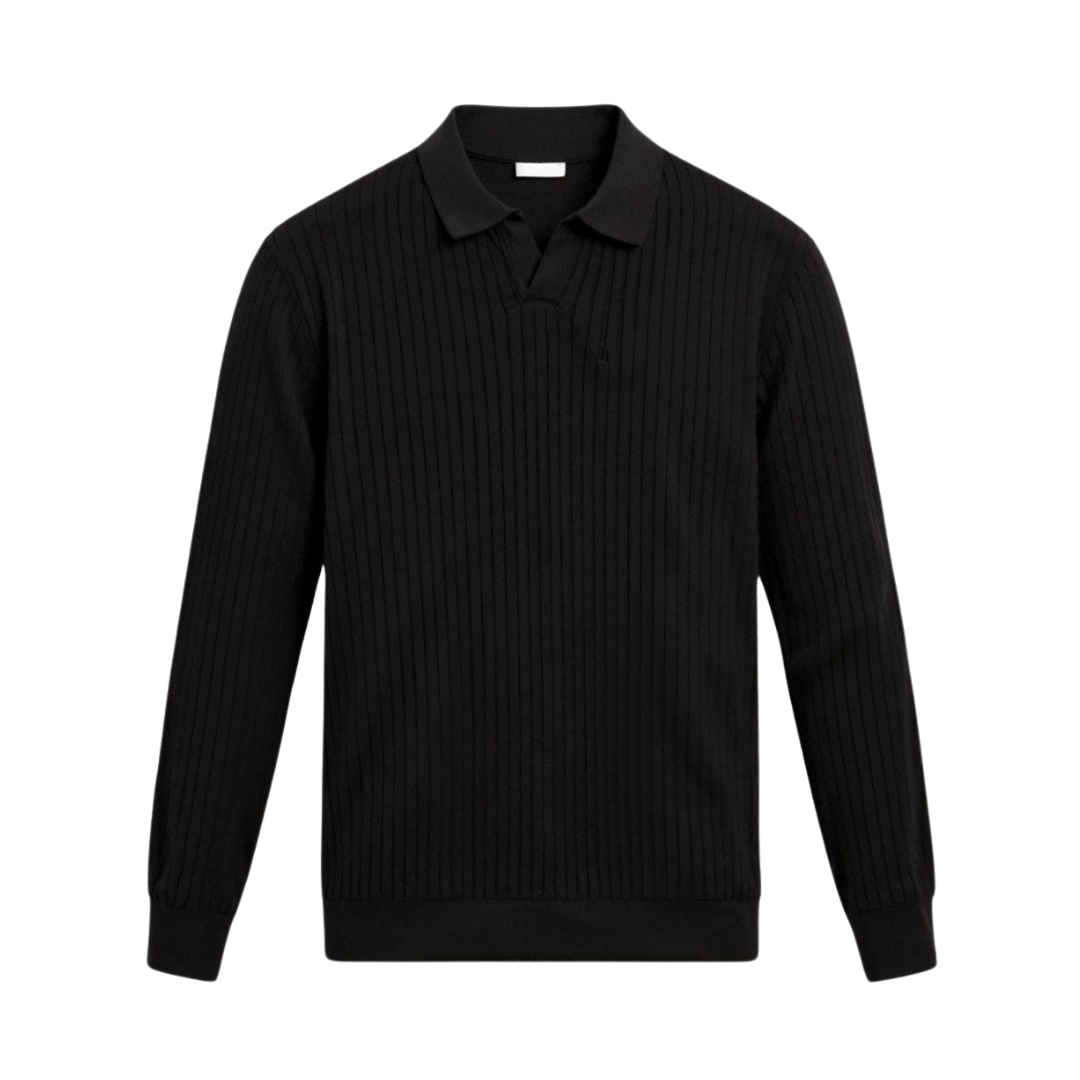 STRIPED LONG SLEEVE POLO - LORMIER - 