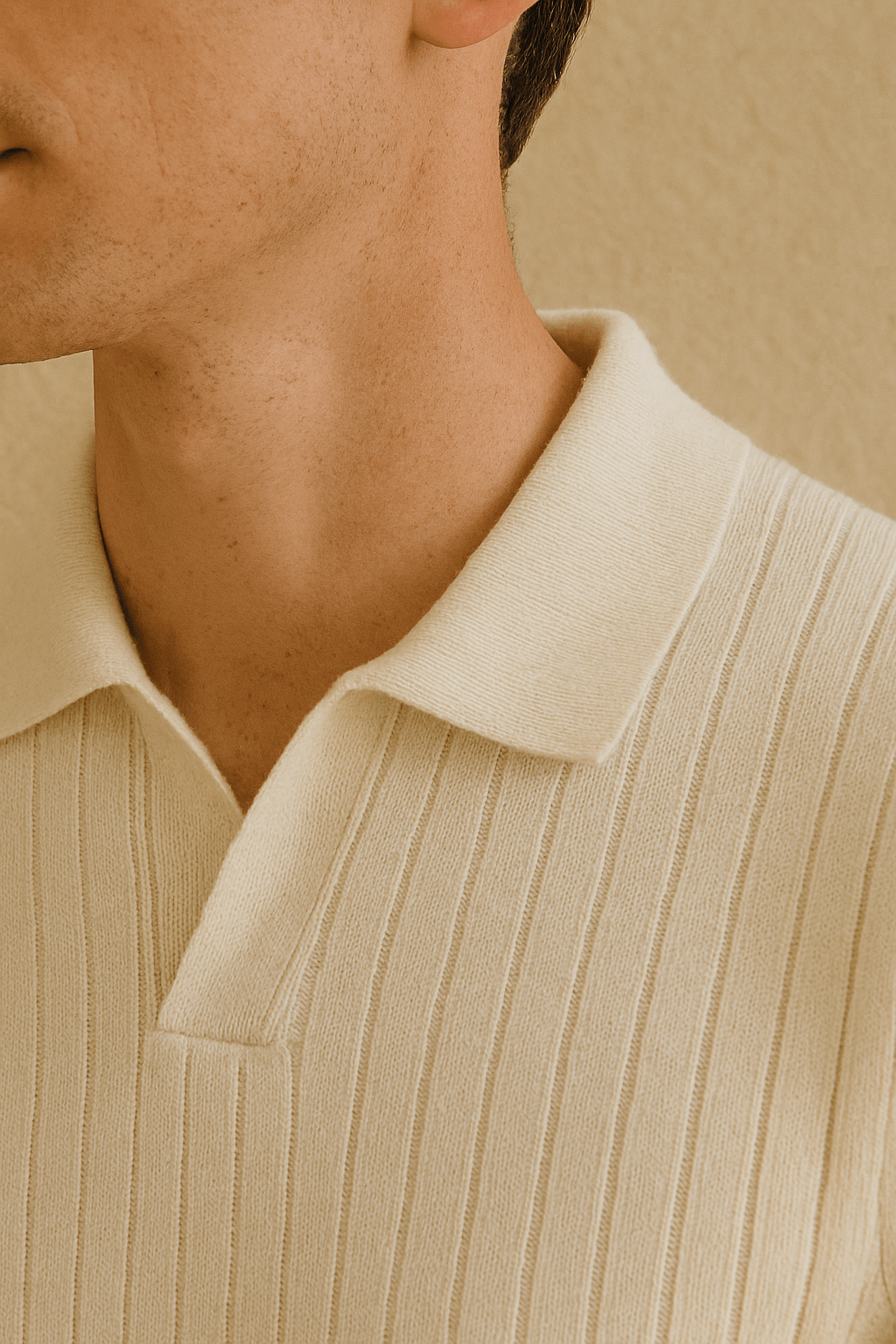 STRIPED LONG SLEEVE POLO - LORMIER - 