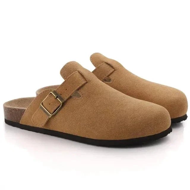 SUEDE CLOGS - LORMIER - 