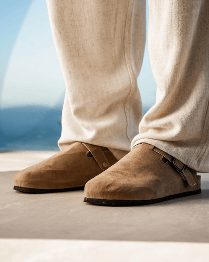 SUEDE CLOGS - LORMIER - 