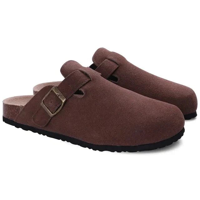 SUEDE CLOGS - LORMIER - 