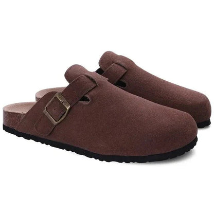SUEDE CLOGS - LORMIER - 