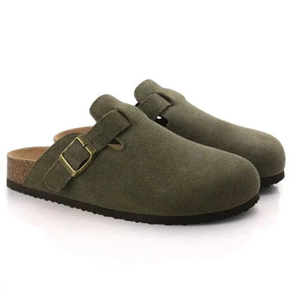 SUEDE CLOGS - LORMIER - 