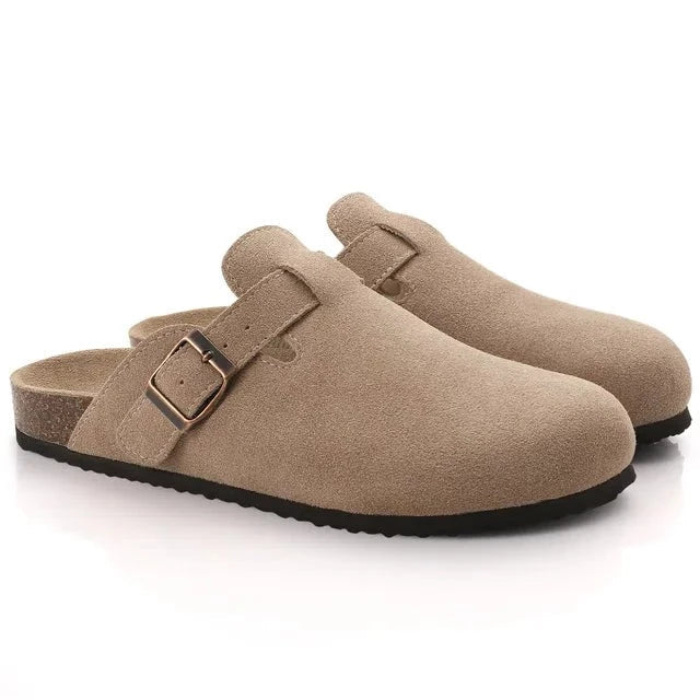 SUEDE CLOGS - LORMIER - 