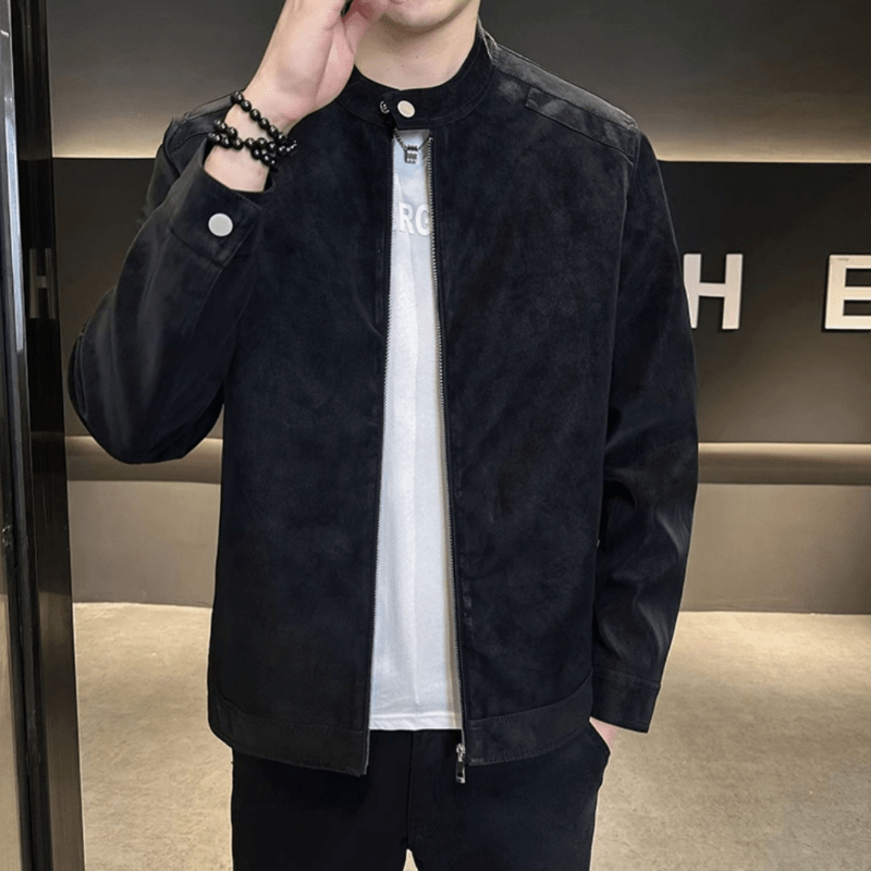 SUEDE LEATHER JACKET - LORMIER - 