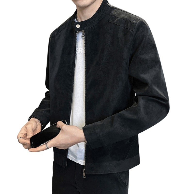 SUEDE LEATHER JACKET - LORMIER - 