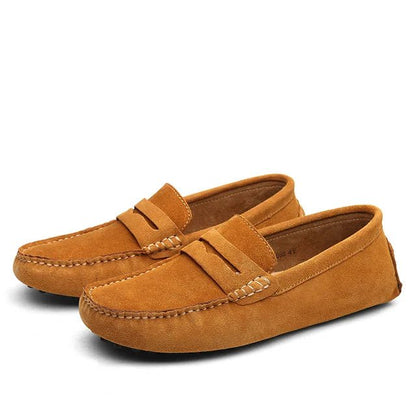 SUEDE MARINA LOAFERS - LORMIER - 