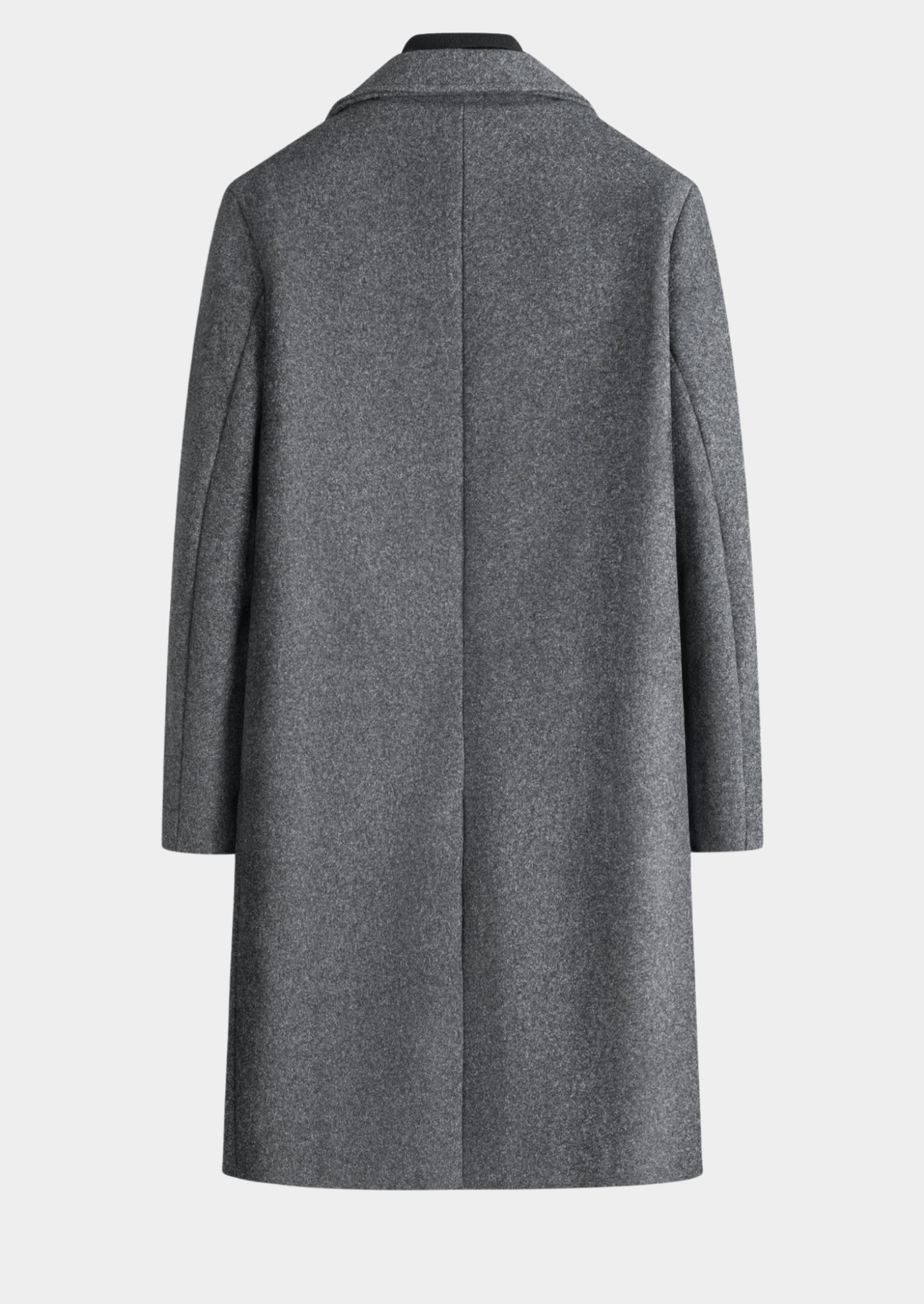 Gray coat on a white background