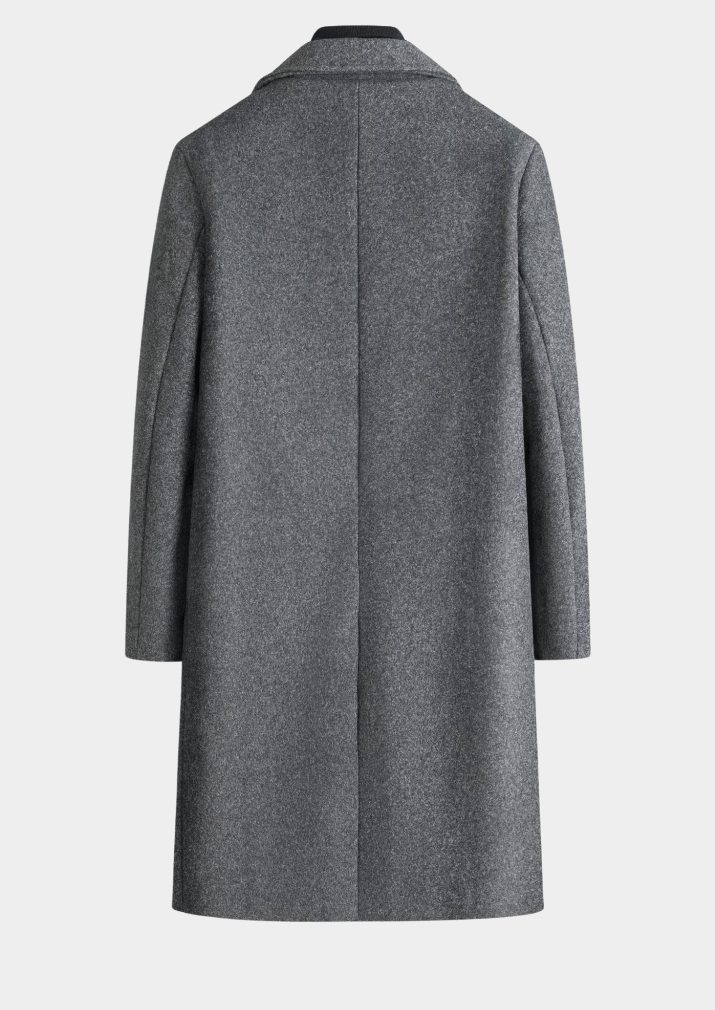 Gray coat on a white background