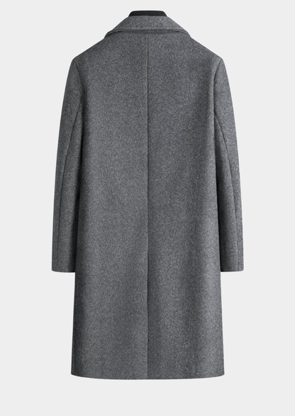 Gray coat on a white background