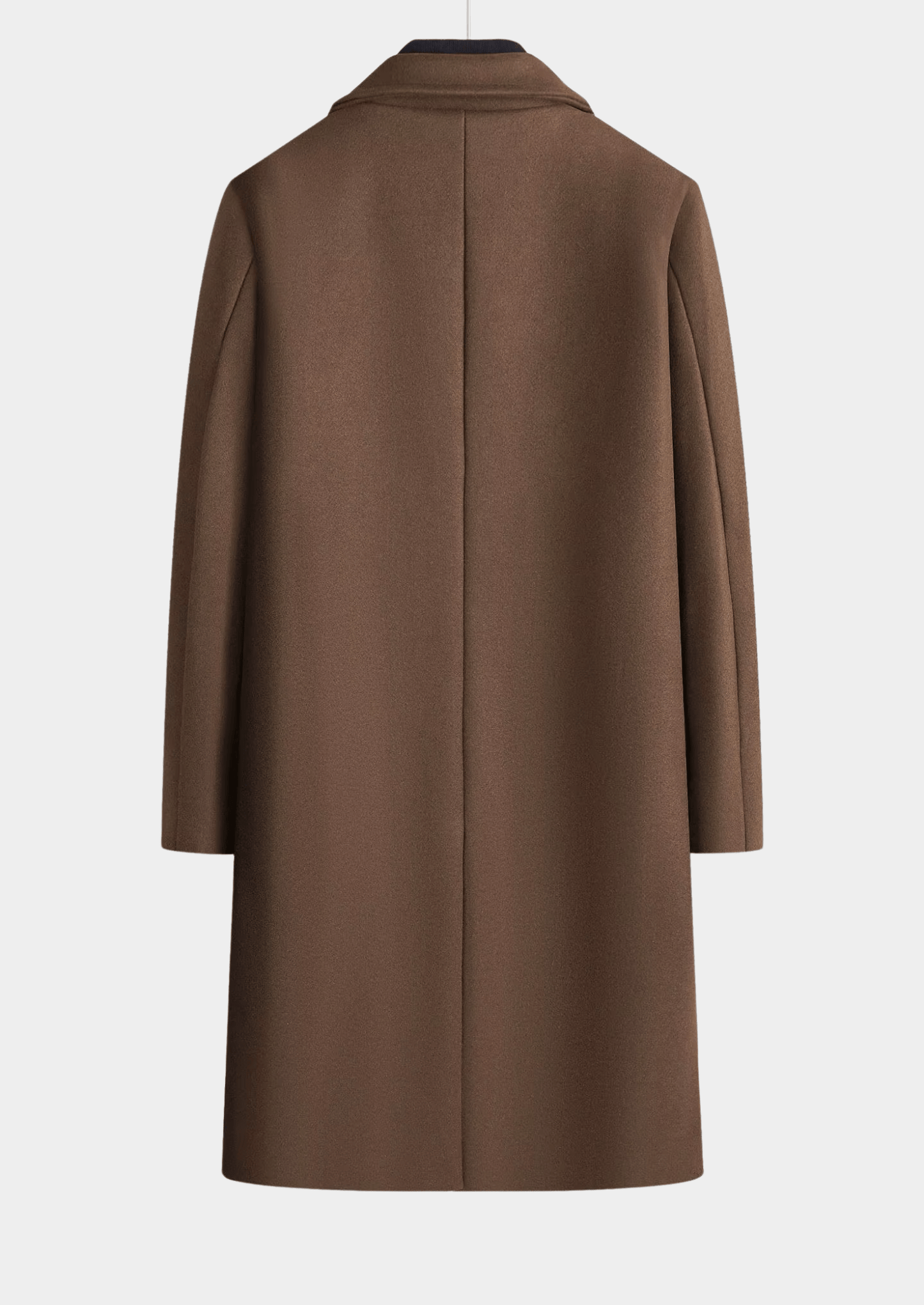 Brown coat on a white background