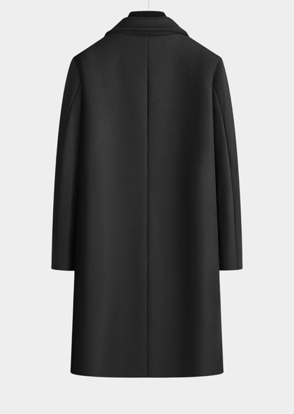 Black coat on a white background