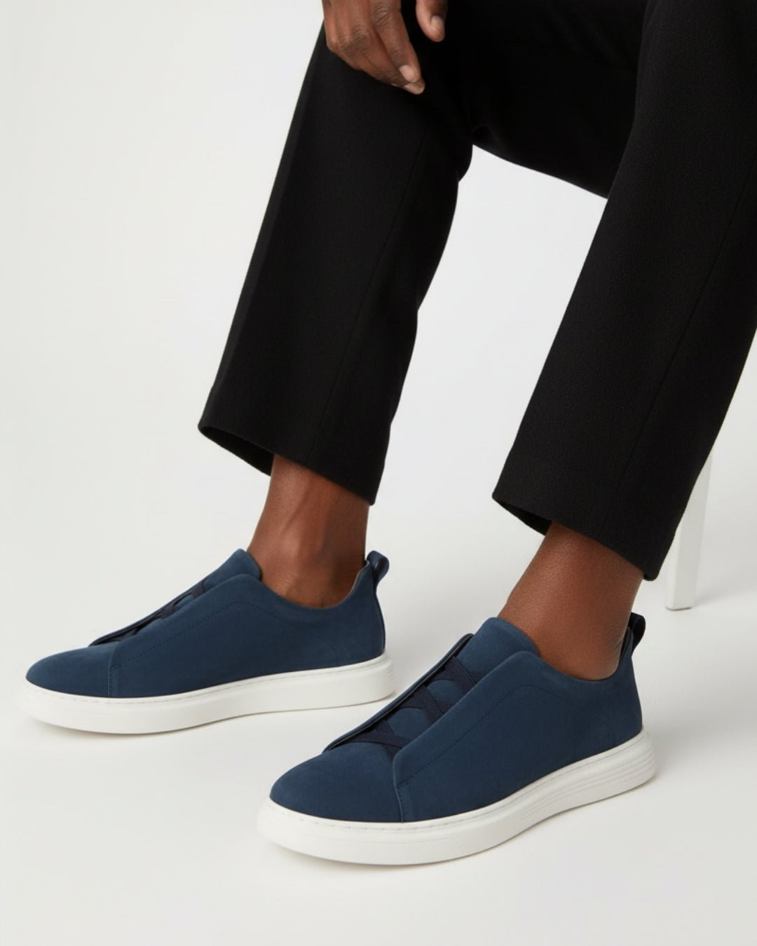 THE LUSSO SLIP - ON - SUEDE LEATHER SNEAKER - LORMIER - 
