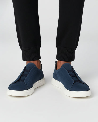THE LUSSO SLIP - ON - SUEDE LEATHER SNEAKER - LORMIER - 