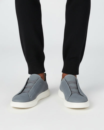 THE LUSSO SLIP - ON - SUEDE LEATHER SNEAKER - LORMIER - 